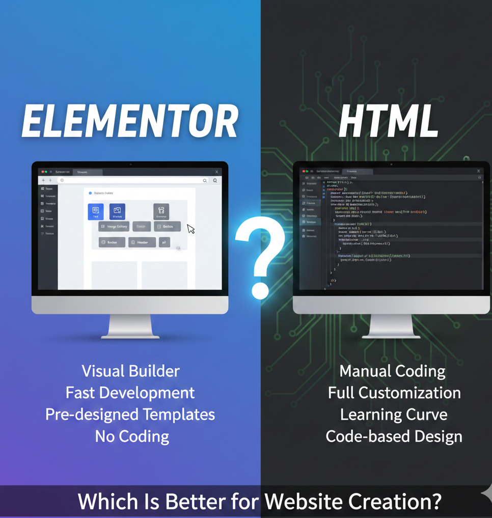 Elementor vs HTML: Which Is Better for Website Creation?